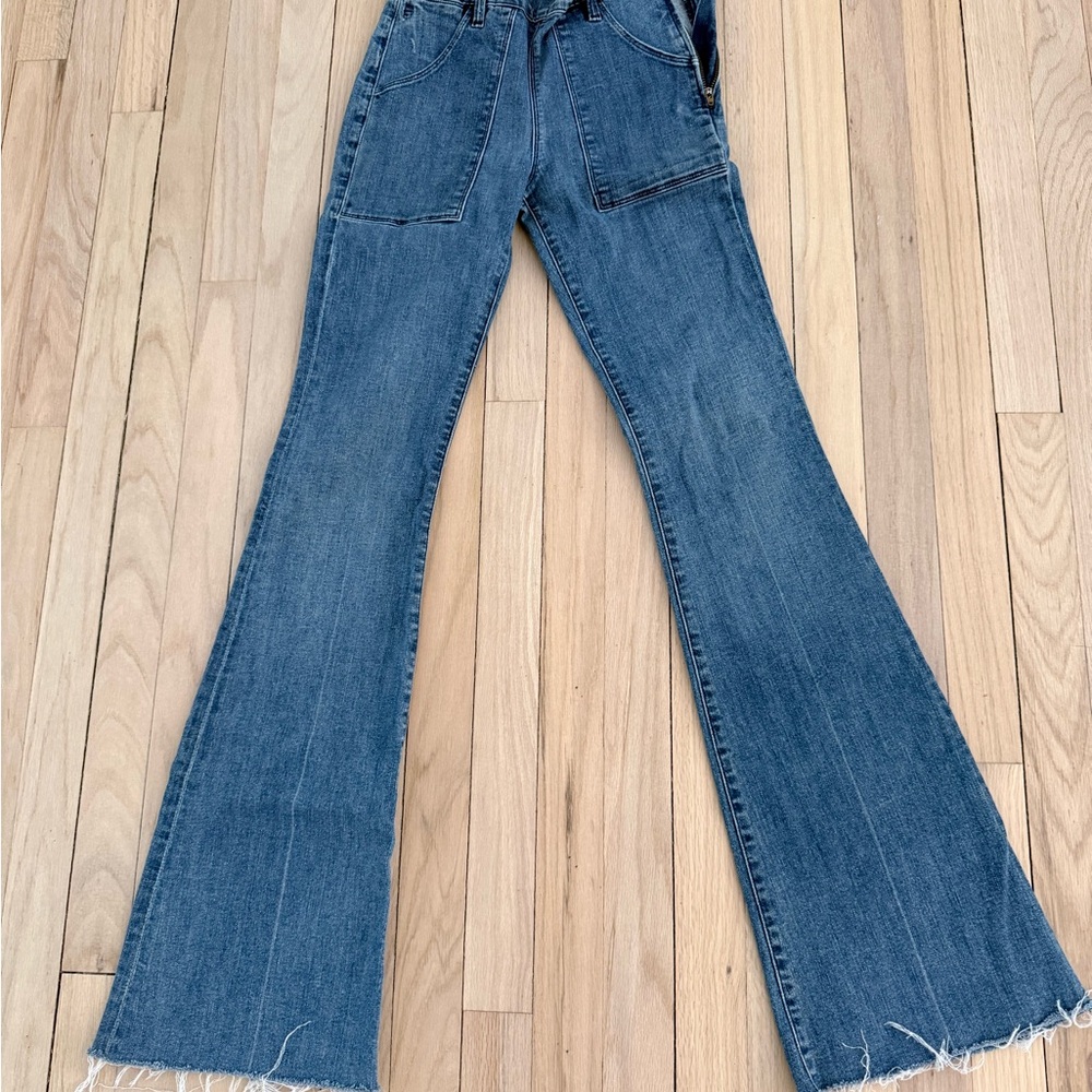 Frame Denim Vintage Blue Wide Leg Jeans